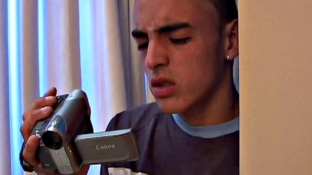 Real Hispanic twink enjoys being anal at home