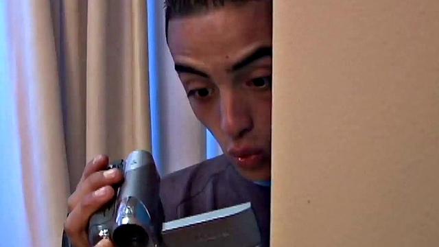 Real Hispanic twink enjoys being anal at home