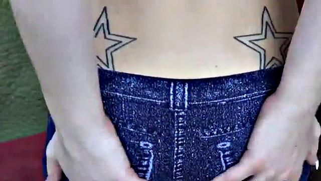 Petite teen Britney Blue toys her tight wet pussy