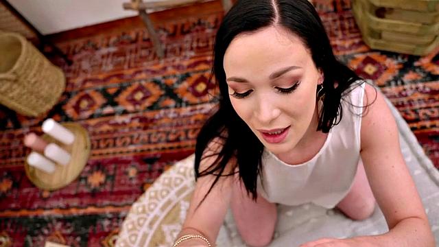 Sinful MILF POV doggystyle by cameraman after deepthroat