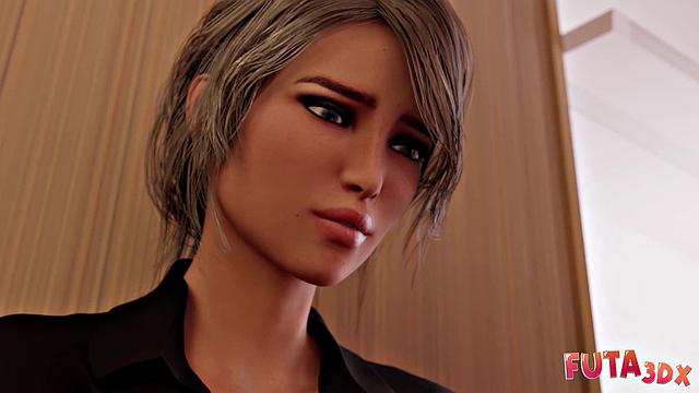 Futa3dx - Hot Blonde Futa Needs To Deposit Her Dick In Nurse's Mouth