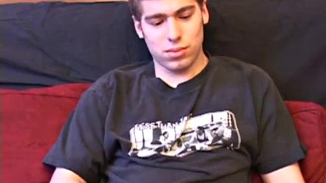 Adam Turner strokes his cock hard and cums for the camera