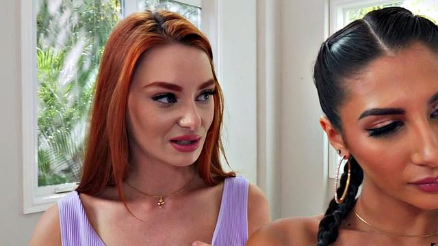 Girlfriend sharing dick in threesome with her bff