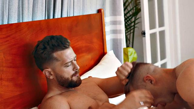 Athletic amateur jock gets doggystyled after deepthroat