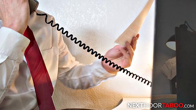 Naughty Stepbro Fucks Hunk In Office - NextDoorTaboo