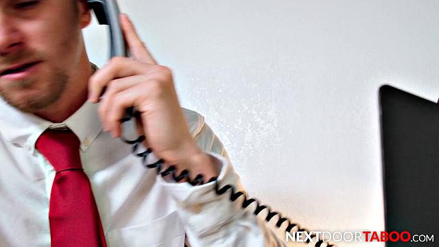 Naughty Stepbro Fucks Hunk In Office - NextDoorTaboo