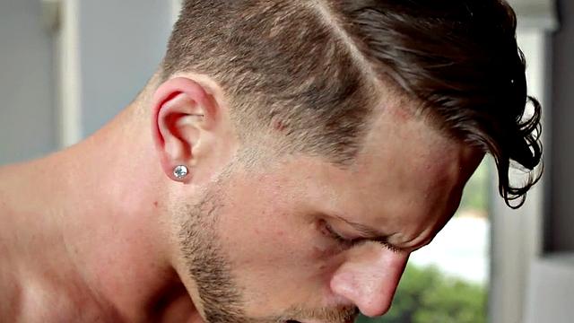 Unsaddled studs banging stepbro in threesome for jizz shots