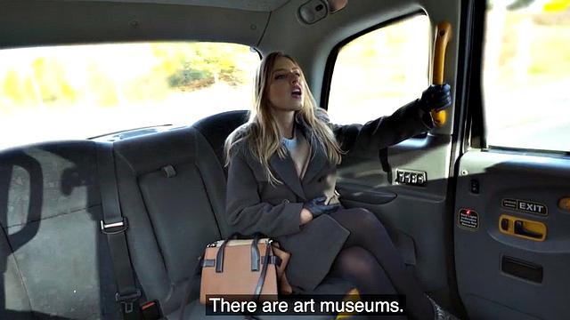 Classy cab lady fucked in the car