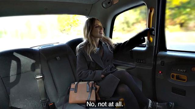 Classy cab lady fucked in the car