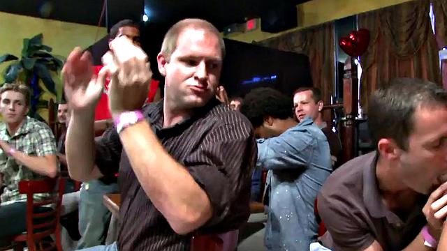 Real amateur party with strippers