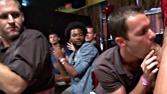 Real amateur party with strippers