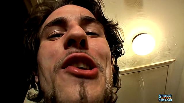 Chain takes charge and covers Jacob with cum in a hot gay initiation