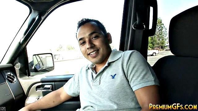 Bukkake slut fucking and sucking cocks