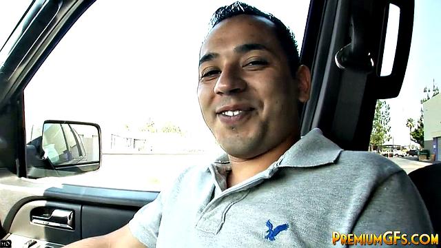 Bukkake slut fucking and sucking cocks