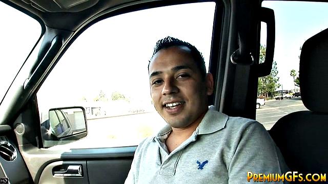 Bukkake slut fucking and sucking cocks