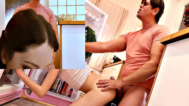 STUCK4K. Getting ice cream was a great chance for the chick to climax