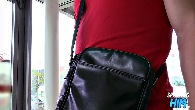 Nasty jock rides hard at casting