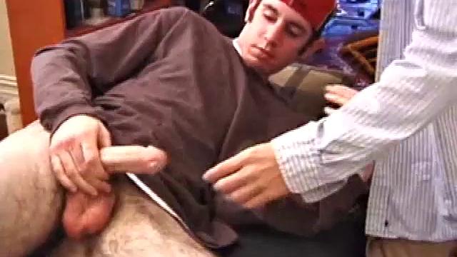 When Tag comes home and finds the massage table out, Matthew has him lie down on it and quickly strips his clothes off to get his hands on that cock. Tag finds someone's dick and starts blowing.