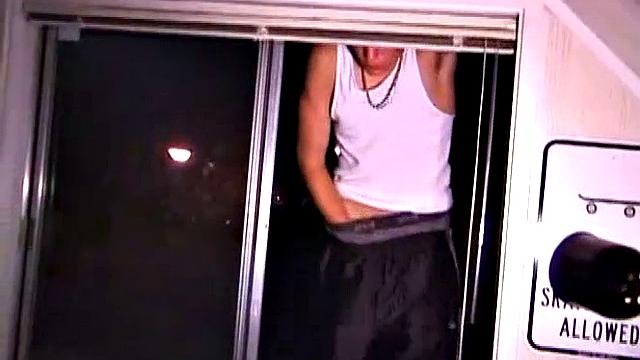 Exhibitionist Lance Jerking Off