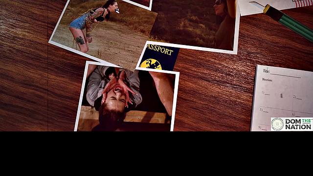 Blonde domination with rough outdoor anal and spanking action