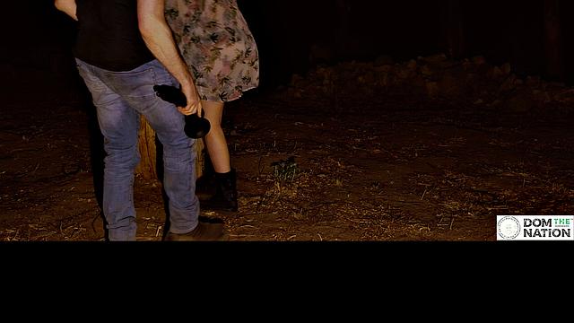 Blonde domination with rough outdoor anal and spanking action