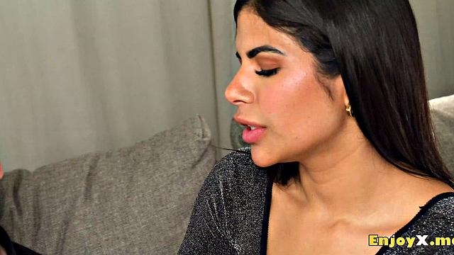 Horny Latina Sheila Ortega impatiently sucks on Tommy Cabrio's fat spear, filling her taut cootchie with his immense manstick - in enjoy with the XXX porn!