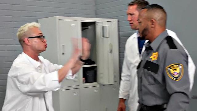 Mesmerized jocks used in IR 3some by doctor