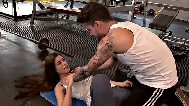 Huge Tits April Blue Rides English Trainer