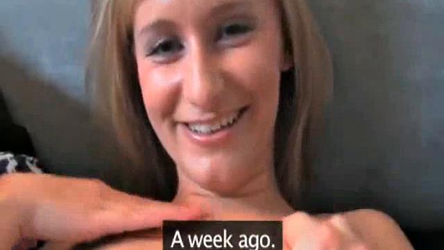 Blonde Teen wants money for sex