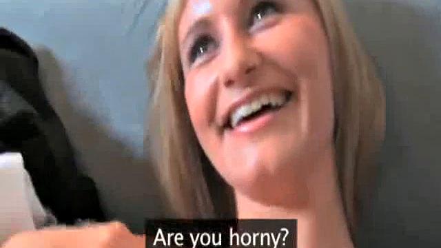 Blonde Teen wants money for sex