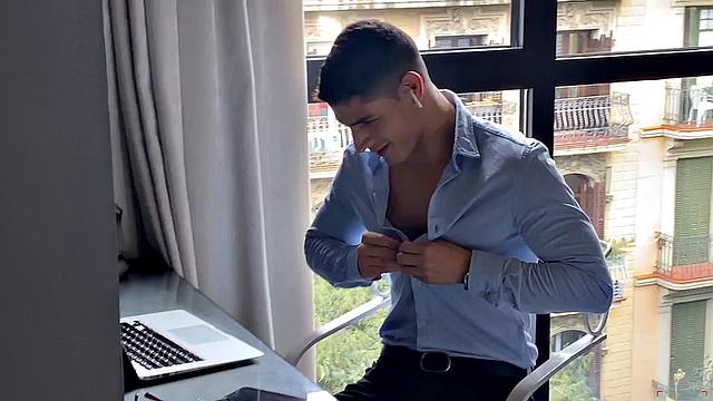 I Caught Him Jerking Off Online