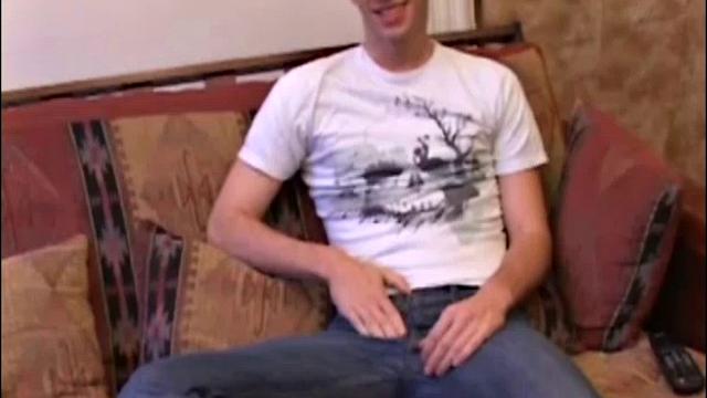 While watching porn, Gabriel gets his cock hard and then lubes it up before self-pleasuring. After some long, slow stroking, Gabriel reaches climax.