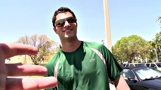 Tricked stud fucks gays in van till cumshot