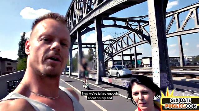 Amateur cougar gives blowjob and handjob