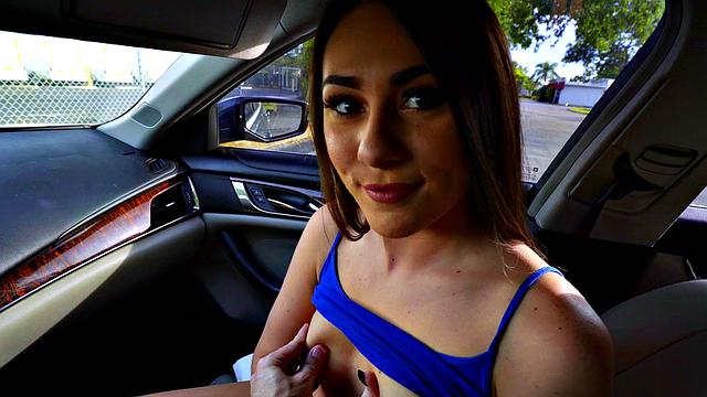 The Waitress gets her trimmed pussy pounded in various positions with a naughty twist