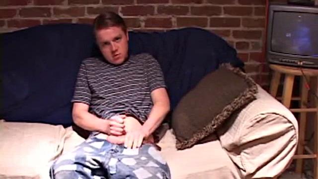 Dawson Denton strokes his cock solo