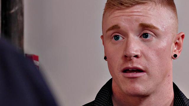 Athletic jock bareback fucked in store till cumshot