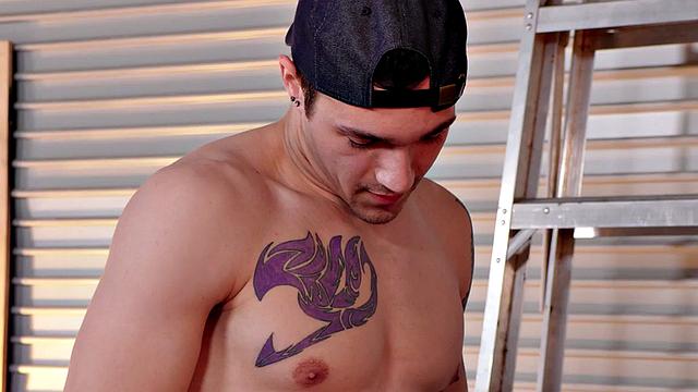 Athletic jock bareback fucked in store till cumshot