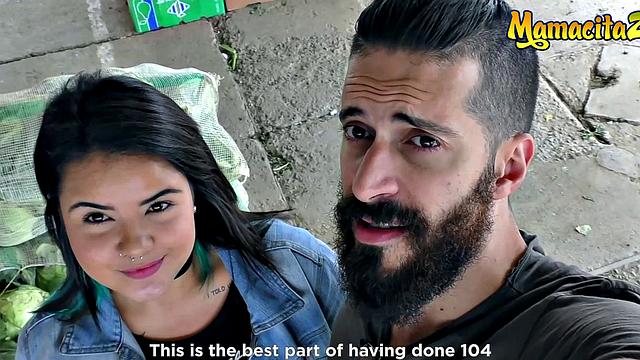 CARNE DEL MERCADO - Xiomara Soto and Pedro Nel - BBW latina takes it rough