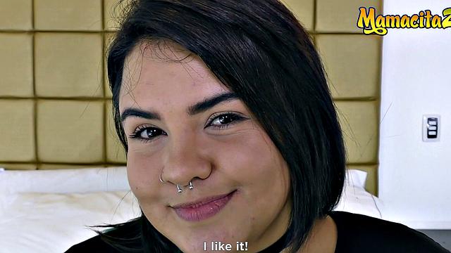 CARNE DEL MERCADO - Xiomara Soto and Pedro Nel - BBW latina takes it rough