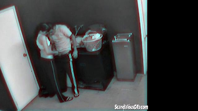 Horny couple bored with doggystyle & laundry get wild with hard fucking and Licking