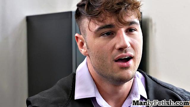 Office hunk eaten by colleague