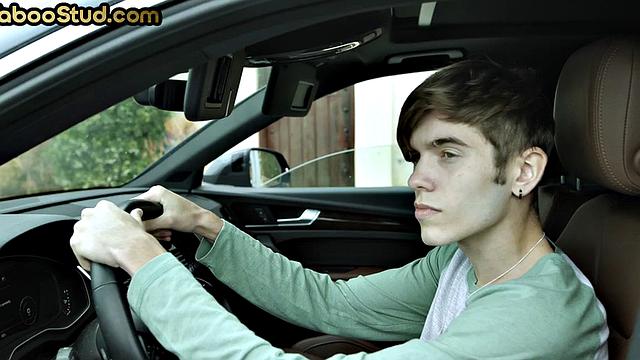 Taboo skinny twink in fantasy 3some by stepbrothers