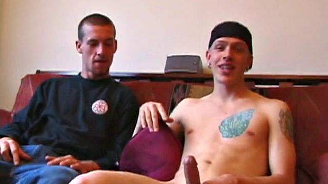 Adam strips down and Shane is quick to swallow. Shane gently sucks, while Adam enjoys his warm and moist mouth. It is only a matter of time before he passes the point of no return and cums all over Shane's face.