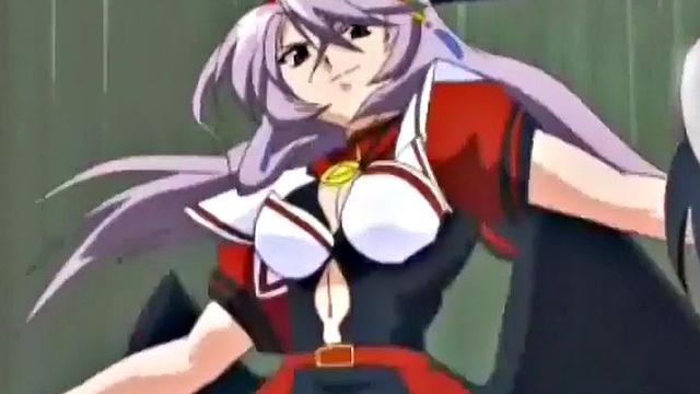 Weird anime teen smashes crotch