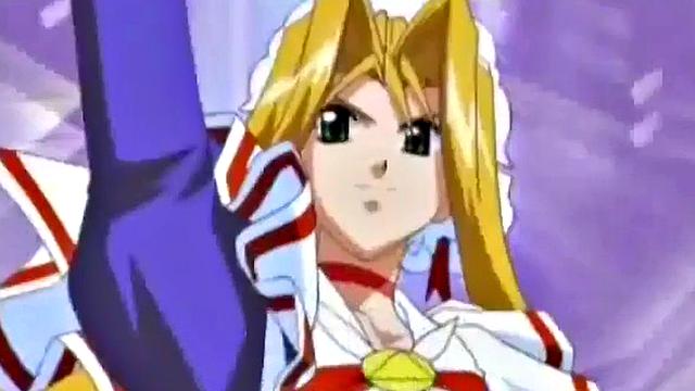 Weird anime teen smashes crotch