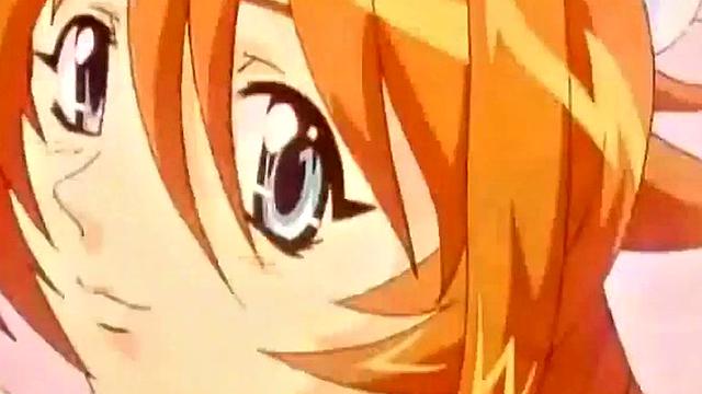 Weird anime teen smashes crotch