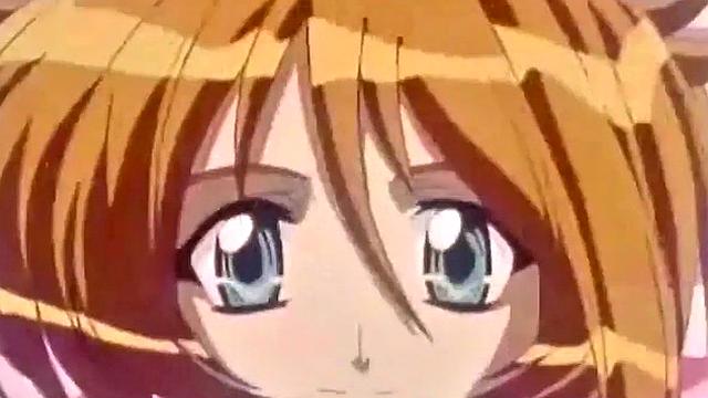 Weird anime teen smashes crotch