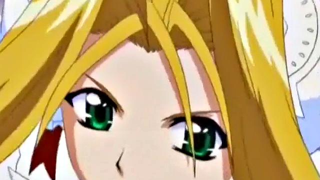 Weird anime teen smashes crotch