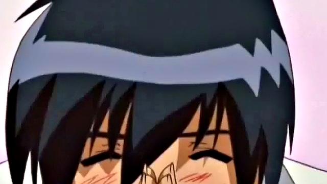 Анимешная школьница смачно лупит яйца, парень теперь её игрушка